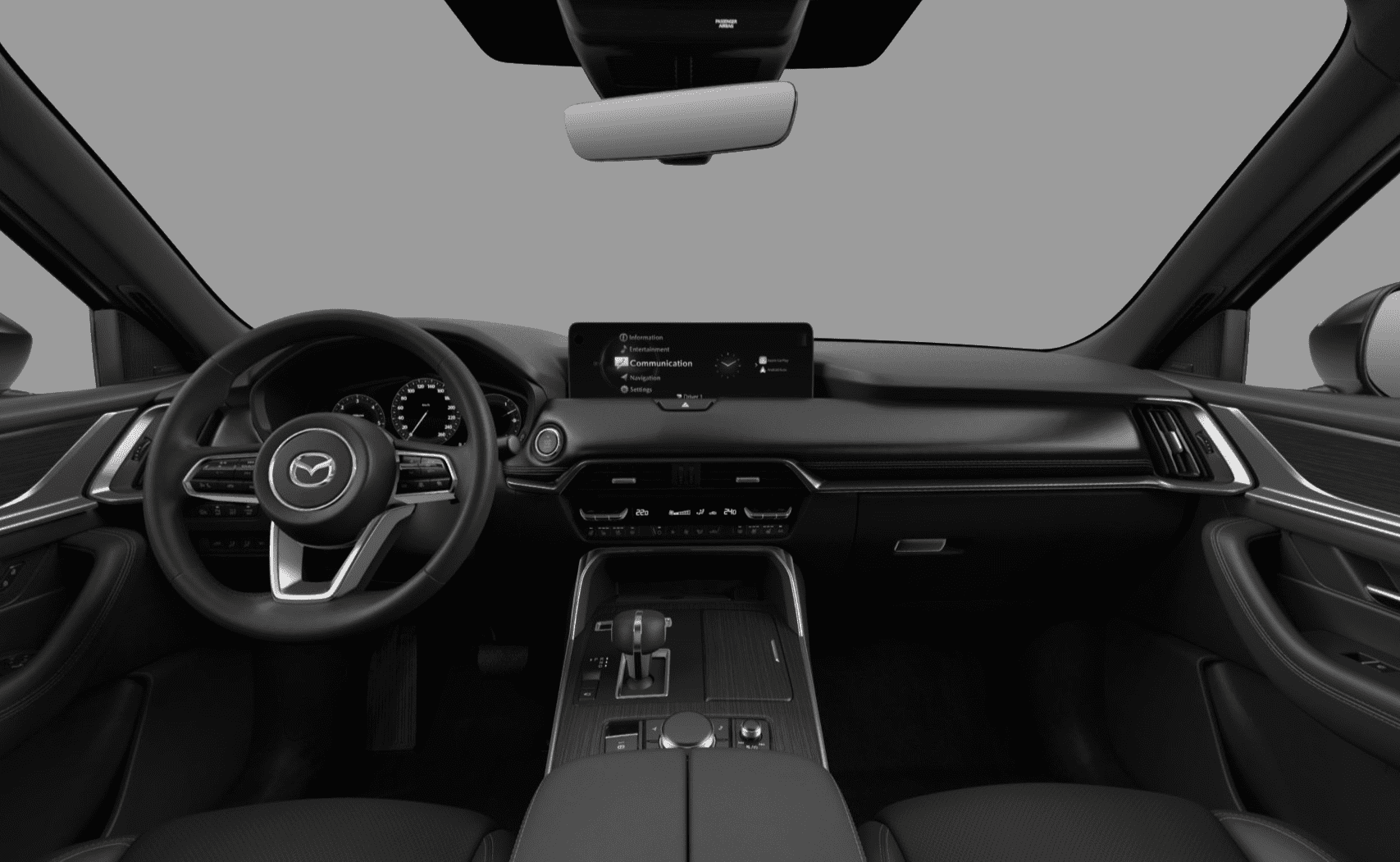 Ansicht des Armaturenbretts eines Mazda CX-60