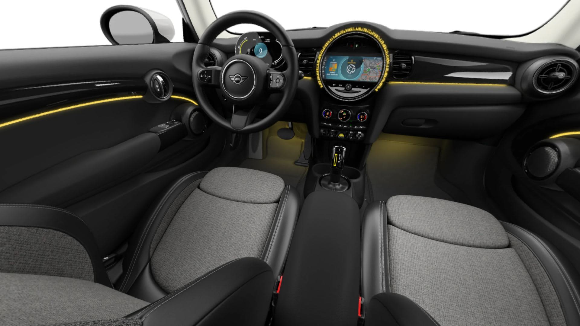Ansicht des Armaturenbretts eines MINI COOPER SE