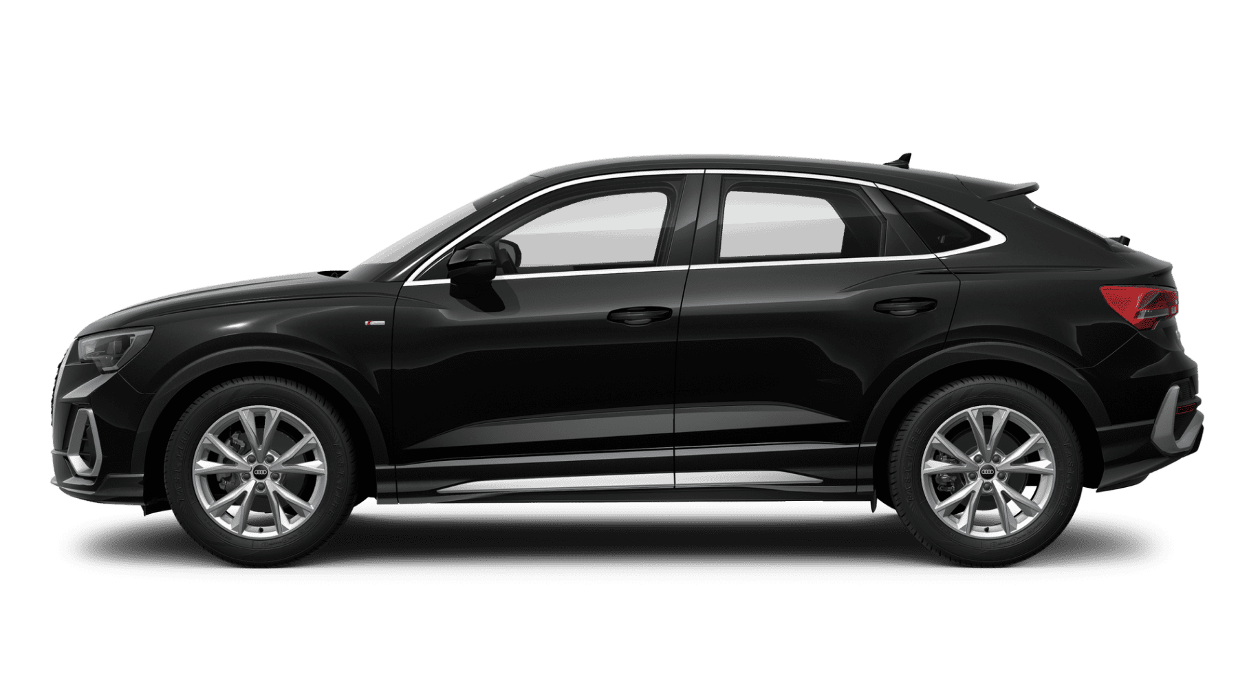 Seitenansicht eines Audi Q3 Sportback