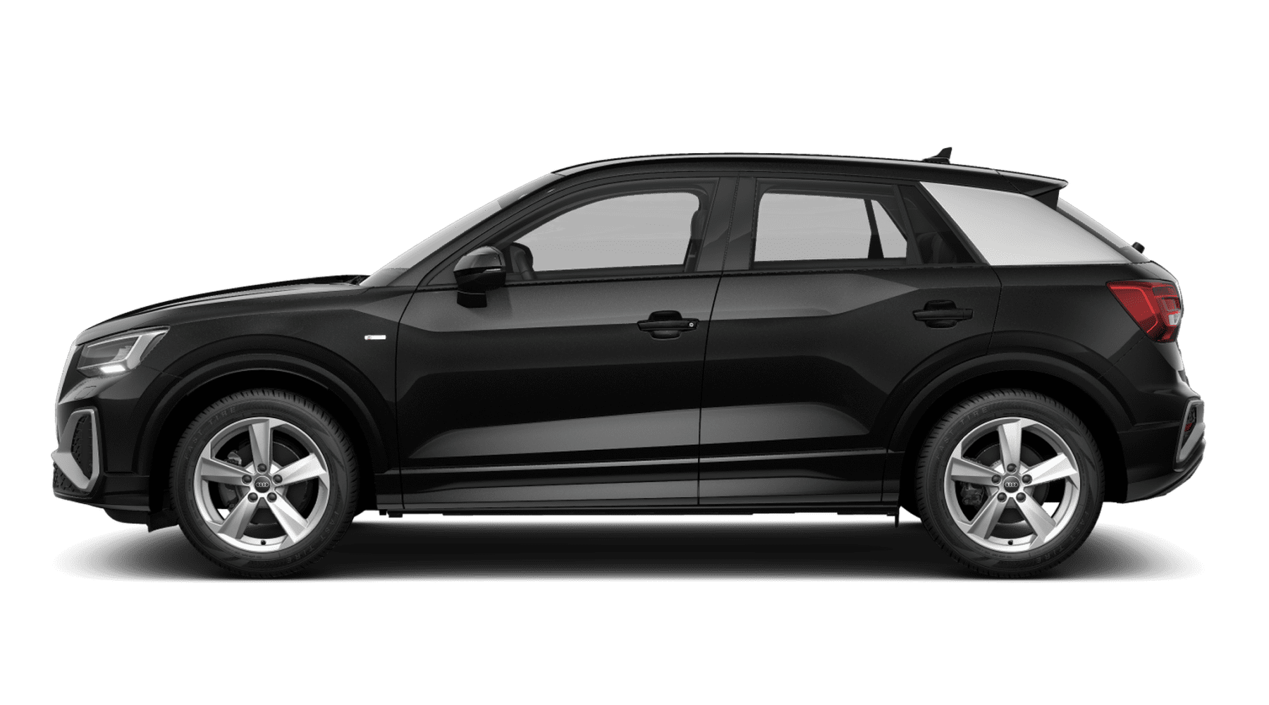 Seitenansicht eines Audi Q2