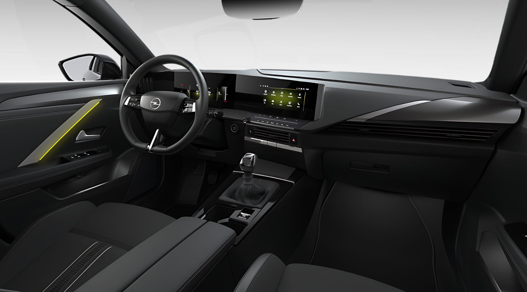 Ansicht des Armaturenbretts eines Opel Astra
