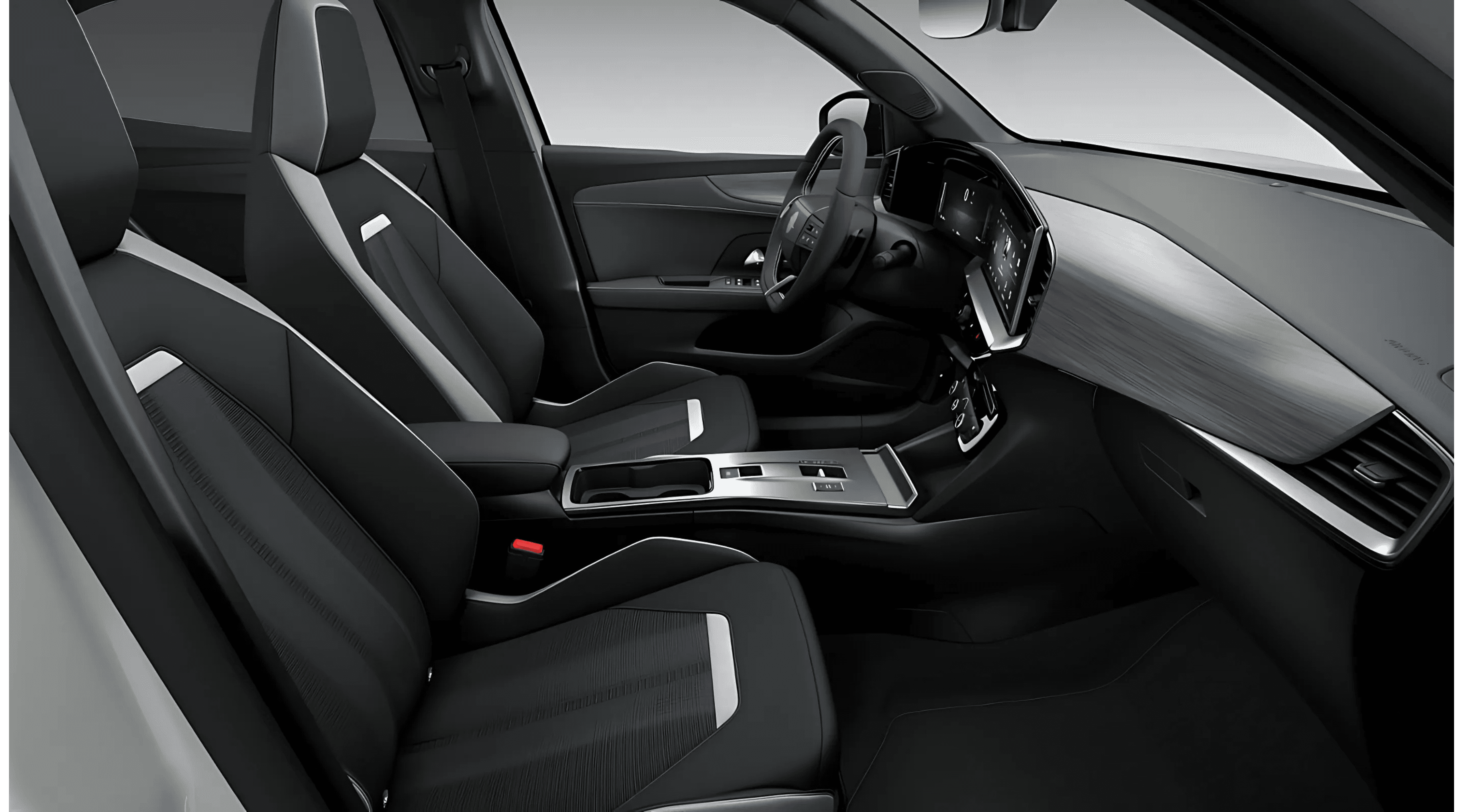 Ansicht der Frontsitze eines Opel Mokka