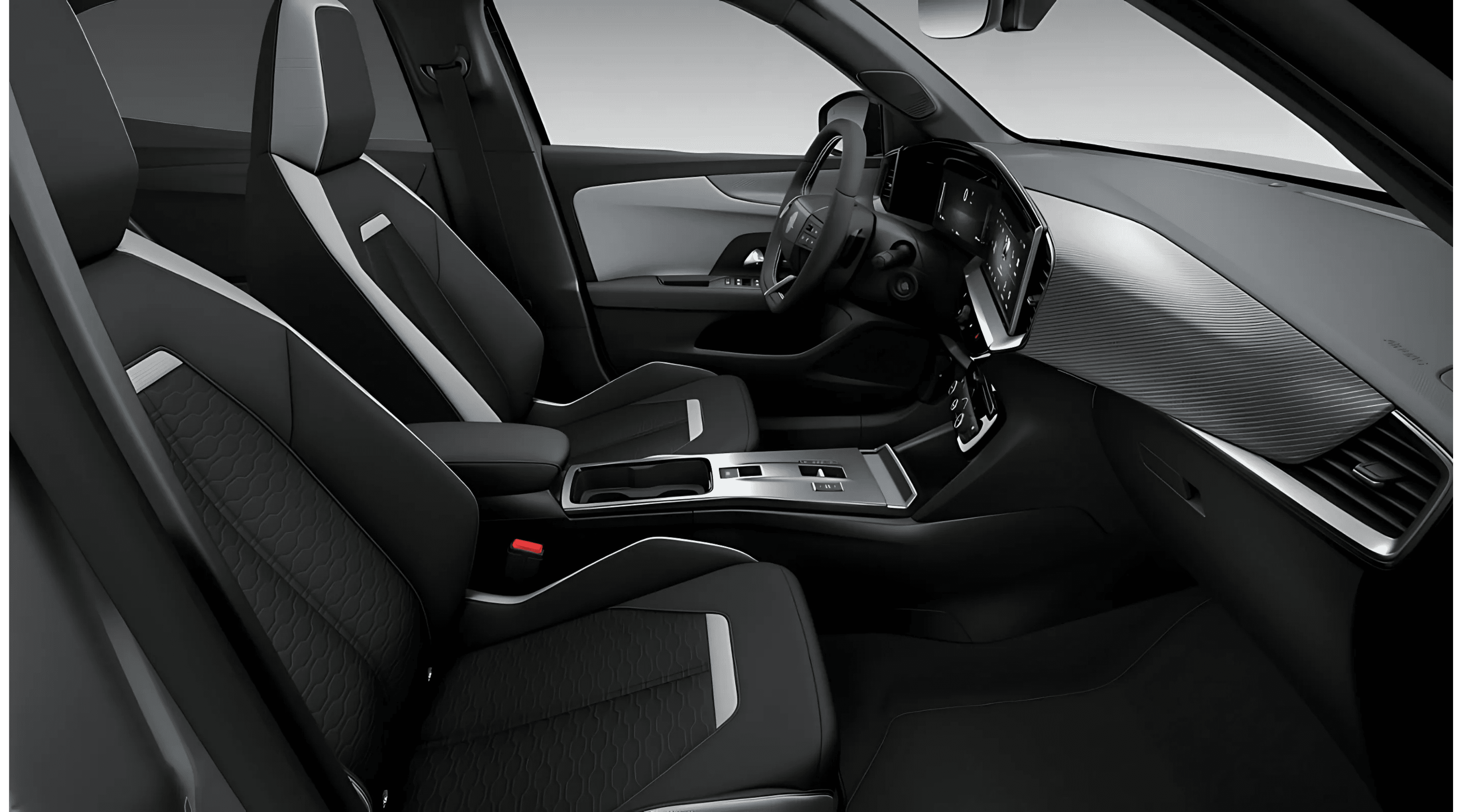 Ansicht der Frontsitze eines Opel Mokka