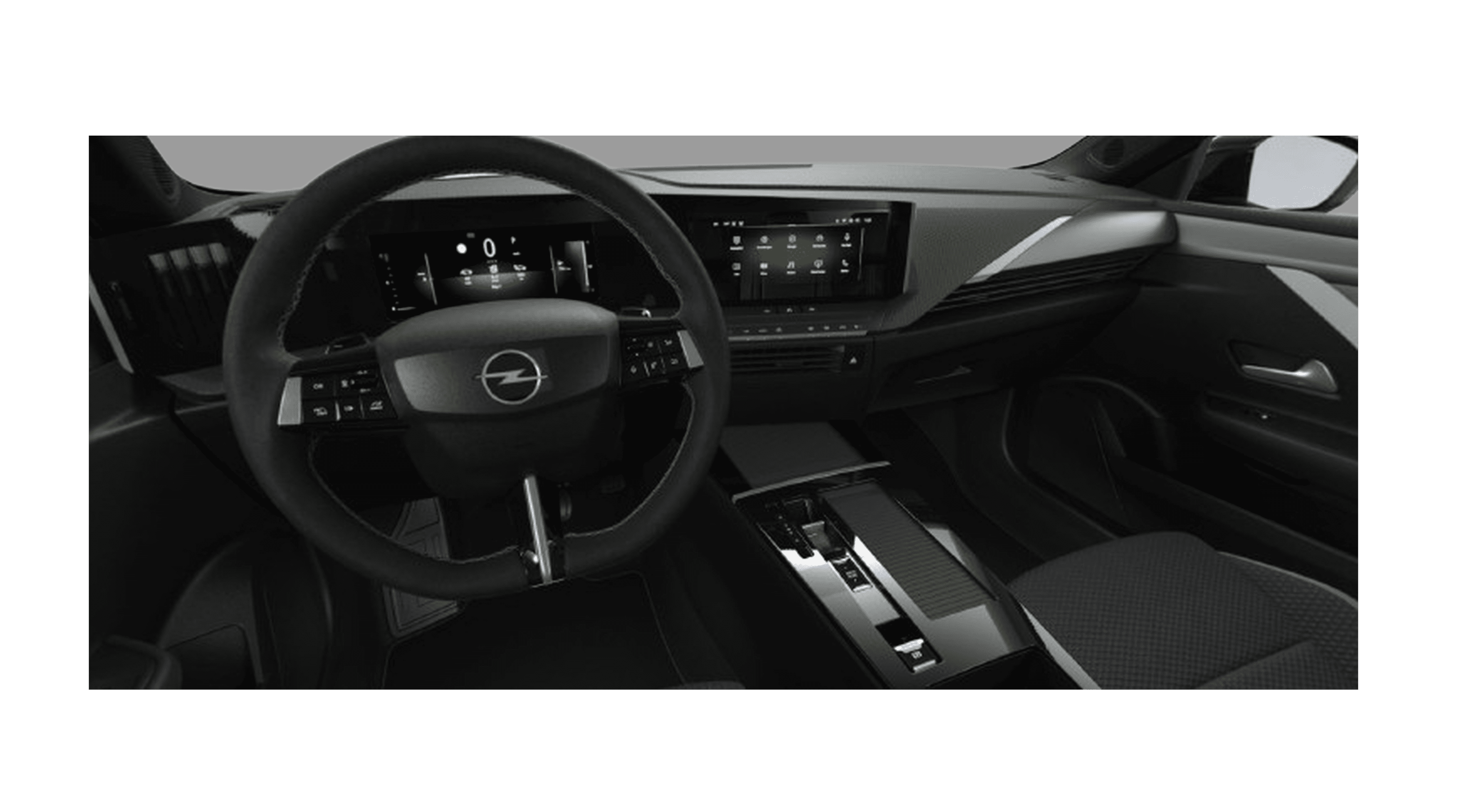 Ansicht des Armaturenbretts eines Opel Astra