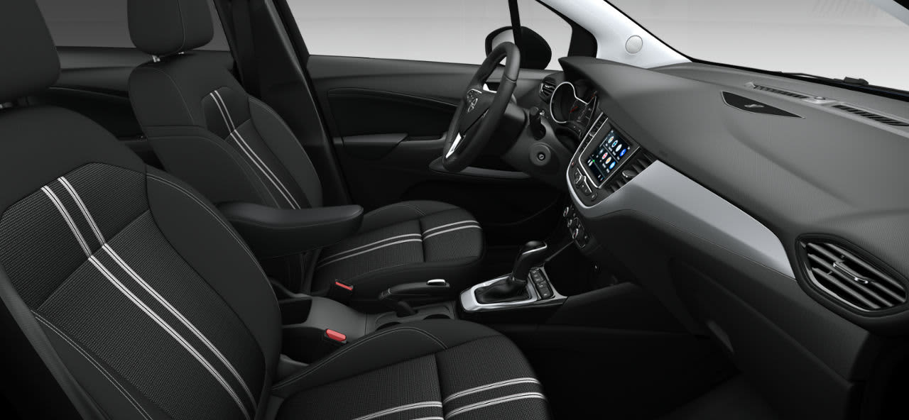 Ansicht der Frontsitze eines Opel Crossland