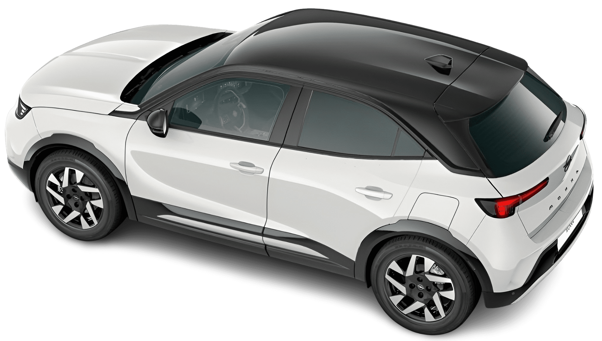 Heckansicht auf einen Opel Mokka