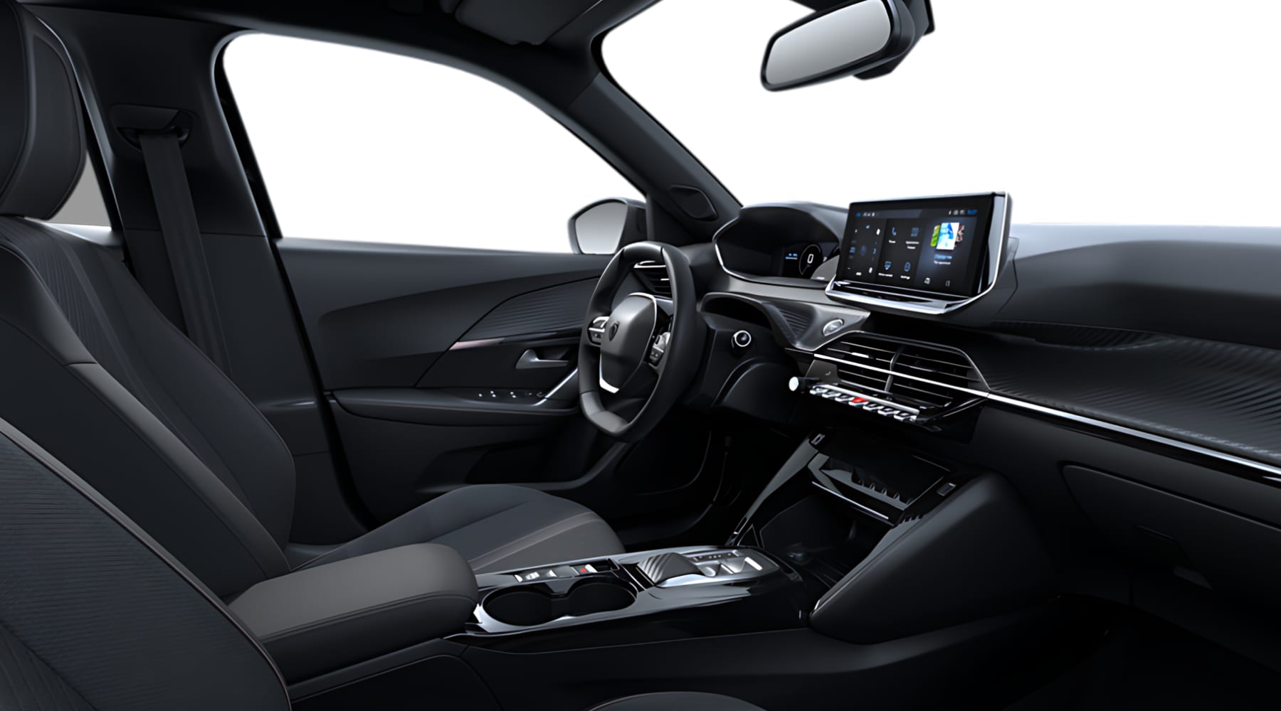 Ansicht des Armaturenbretts eines Peugeot 2008