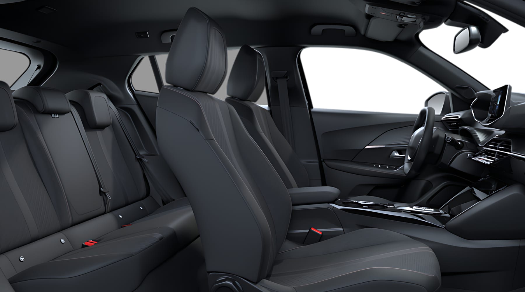 Ansicht der Frontsitze eines Peugeot 2008
