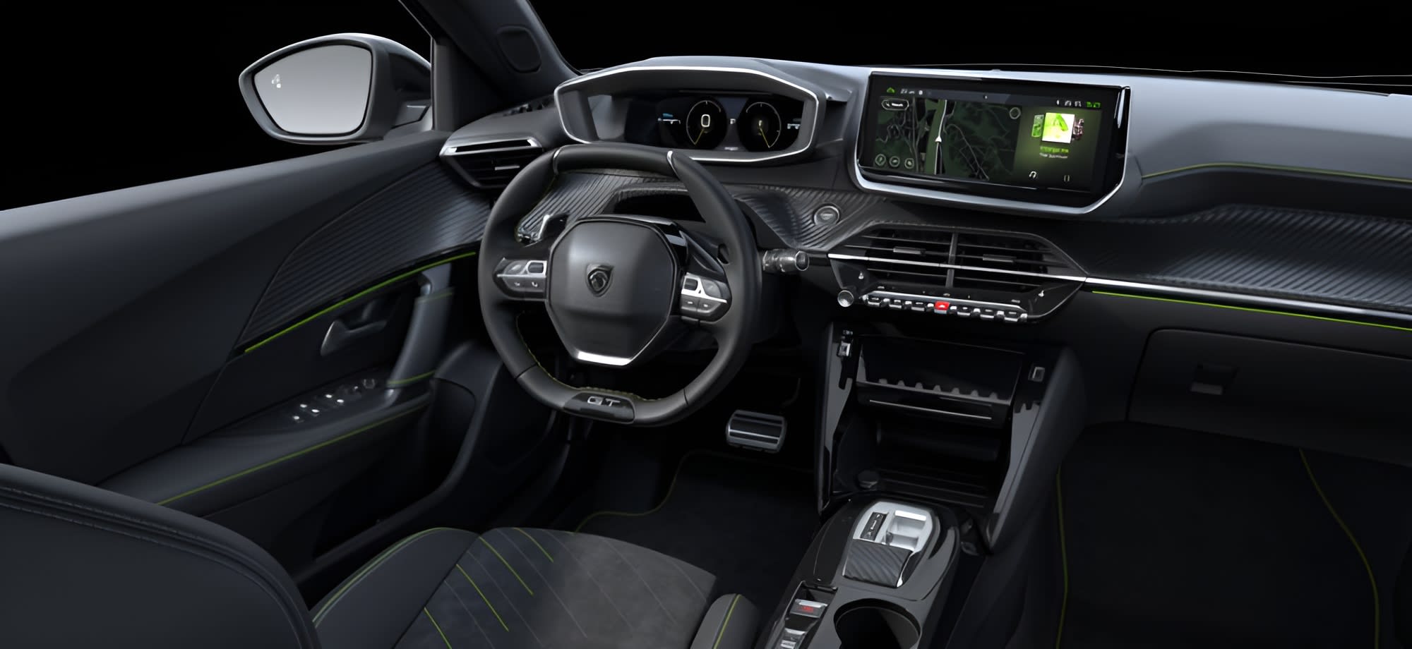 Ansicht des Armaturenbretts eines Peugeot 2008