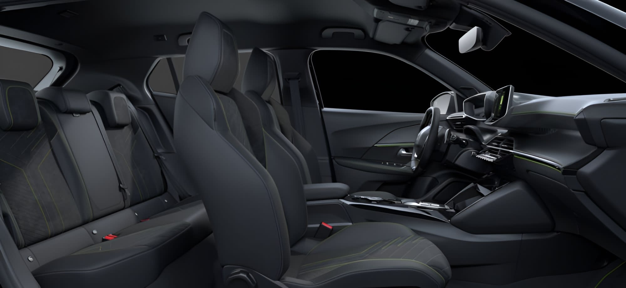Ansicht der Rücksitze eines Peugeot 2008