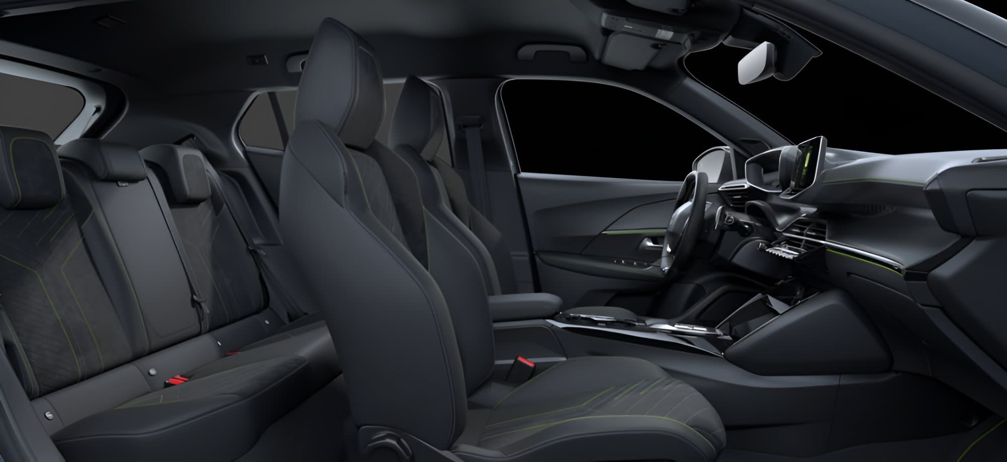 Ansicht der Rücksitze eines Peugeot 2008