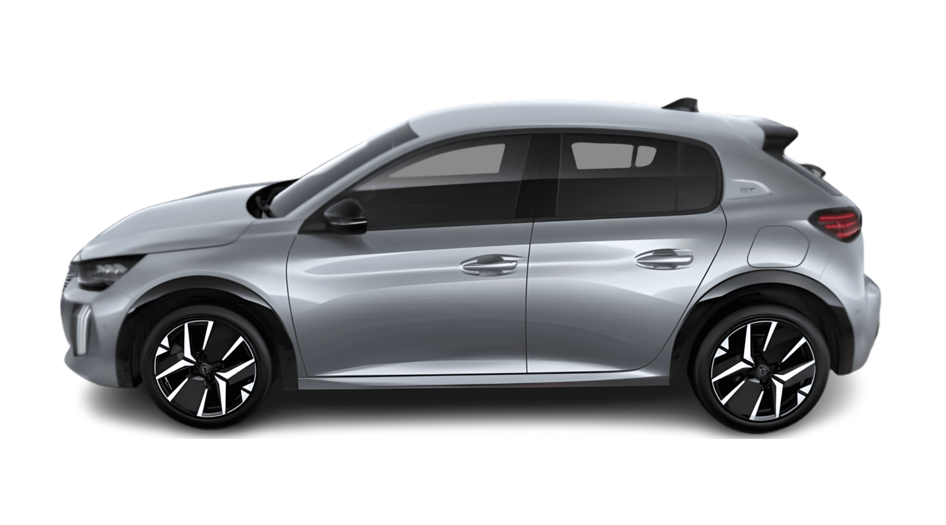 Seitenansicht eines Peugeot 208