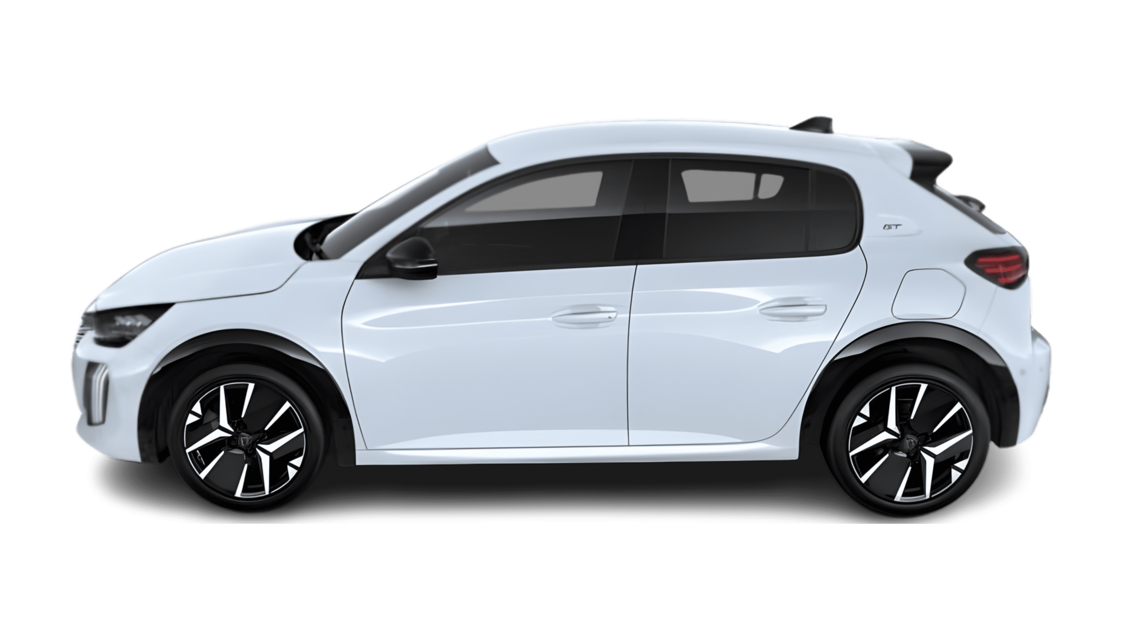 Seitenansicht eines Peugeot 208