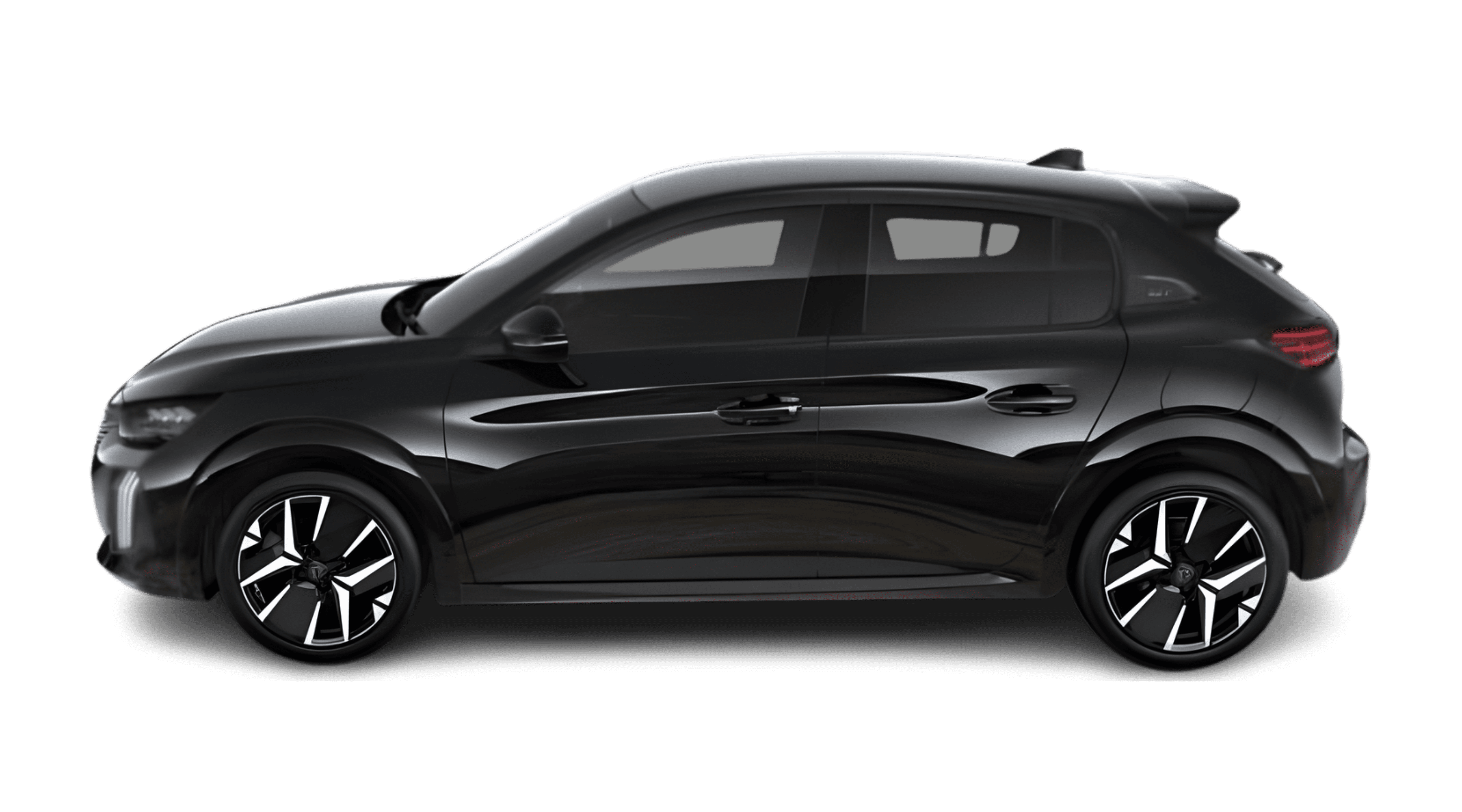 Seitenansicht eines Peugeot 208