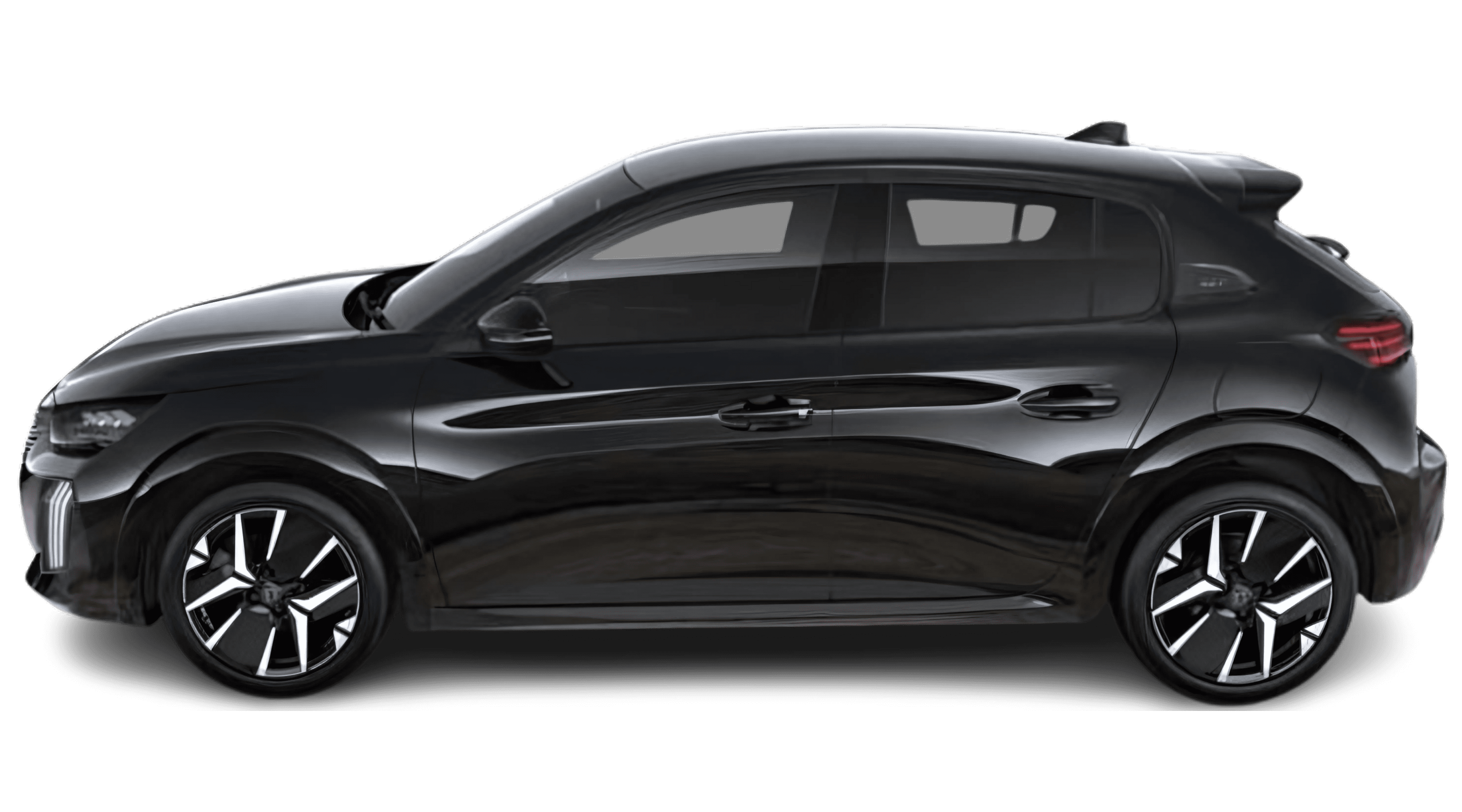 Seitenansicht eines Peugeot 208