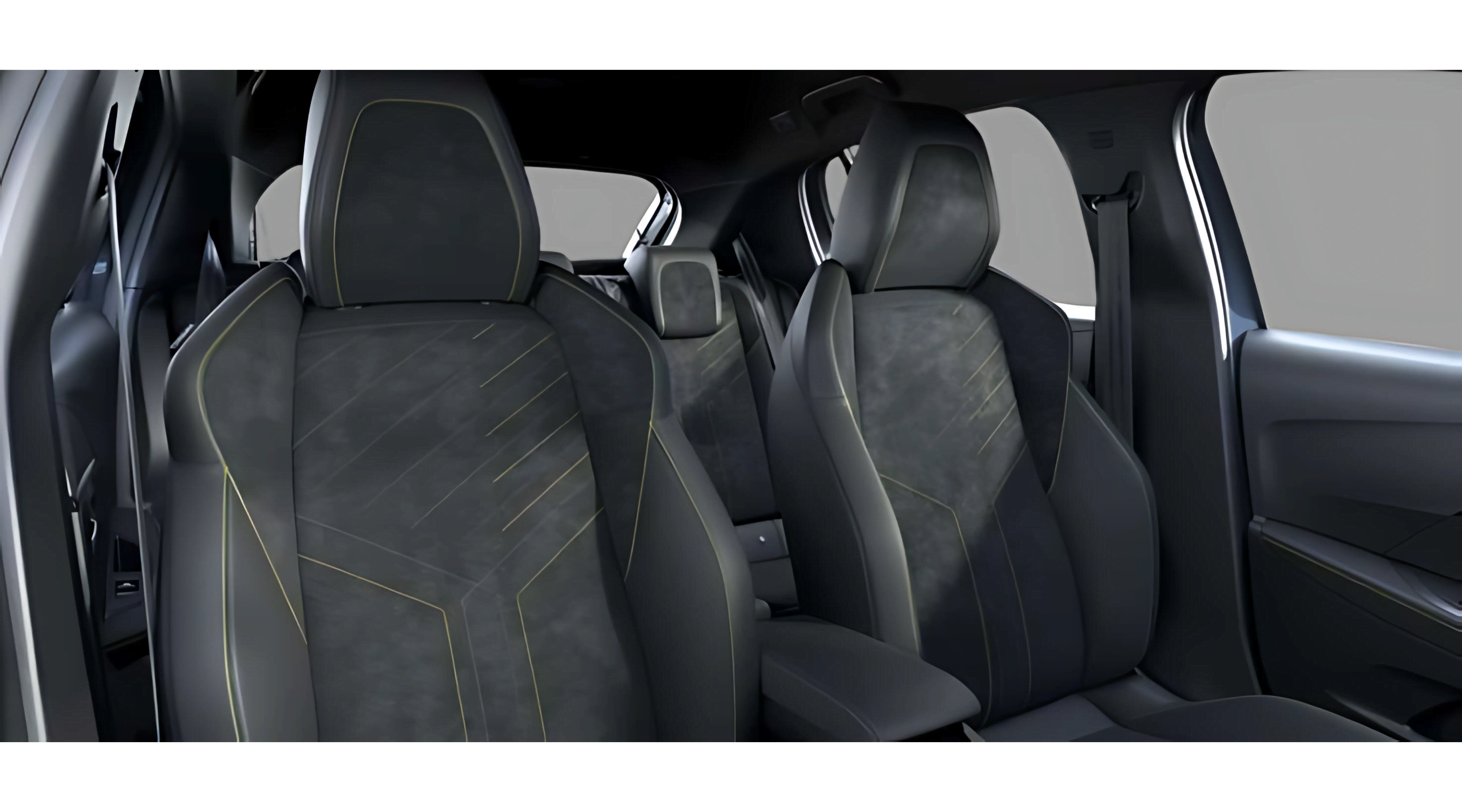 Ansicht der Rücksitze eines Peugeot 208