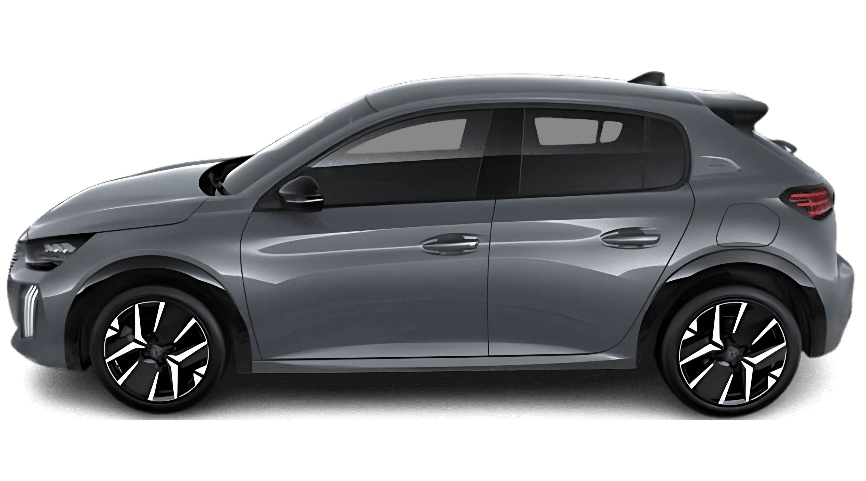 Seitenansicht eines Peugeot 208