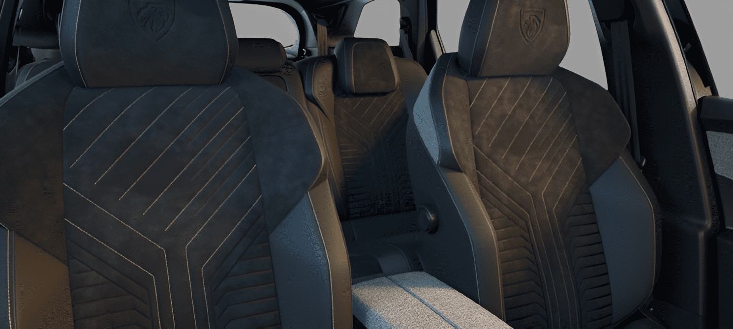 Ansicht der Frontsitze eines Peugeot 5008