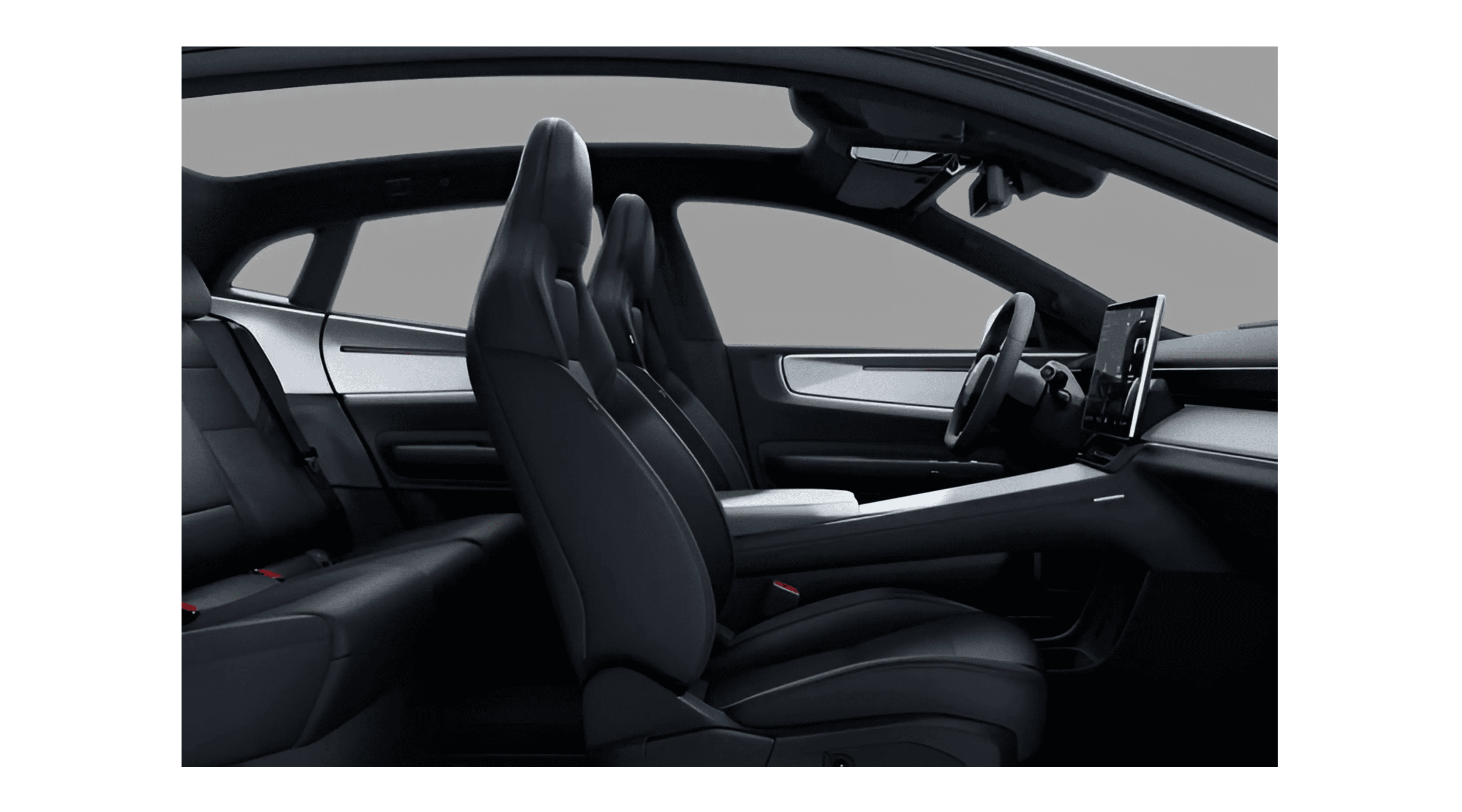 Ansicht der Frontsitze eines Polestar 4