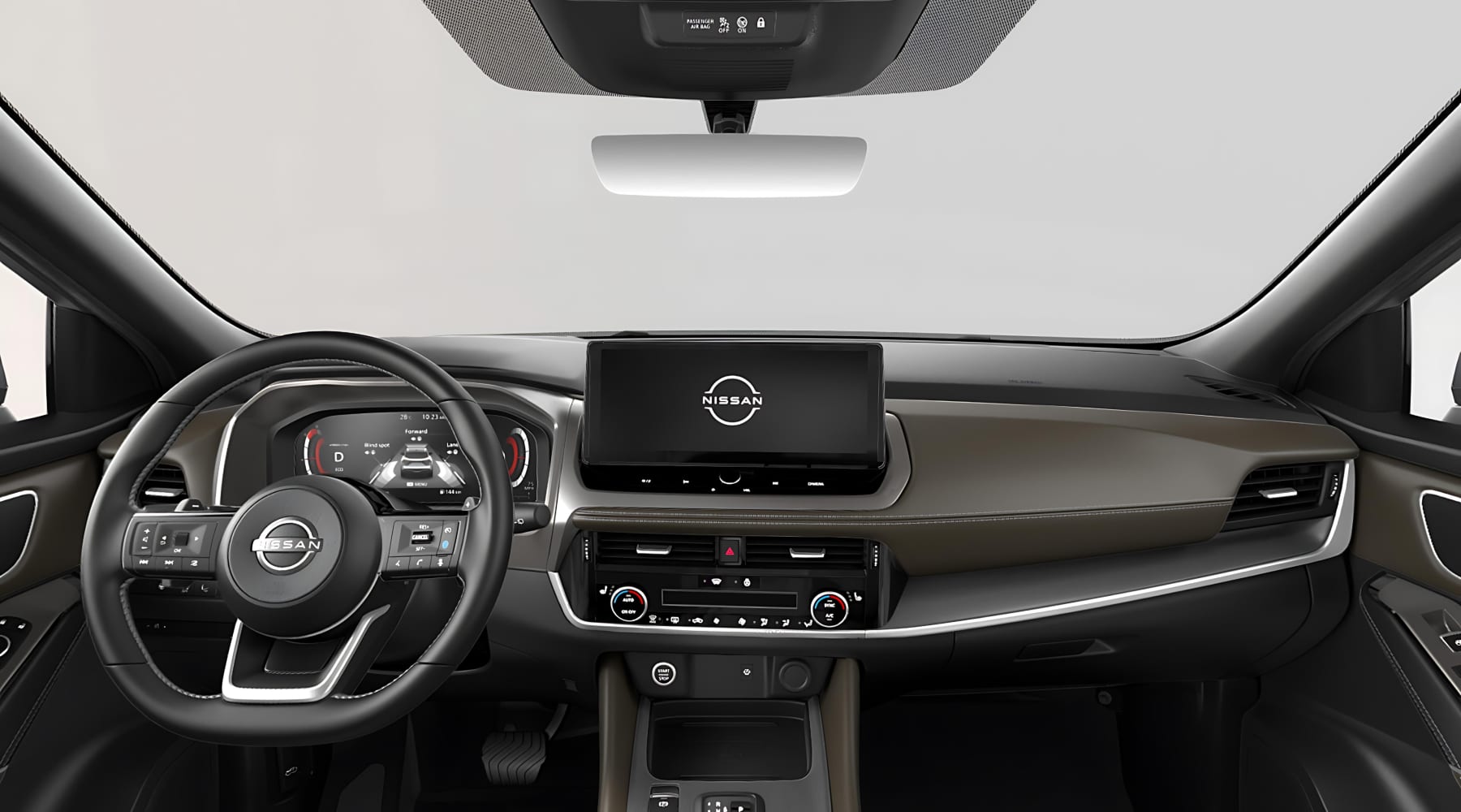 Ansicht des Armaturenbretts eines Nissan Qashqai