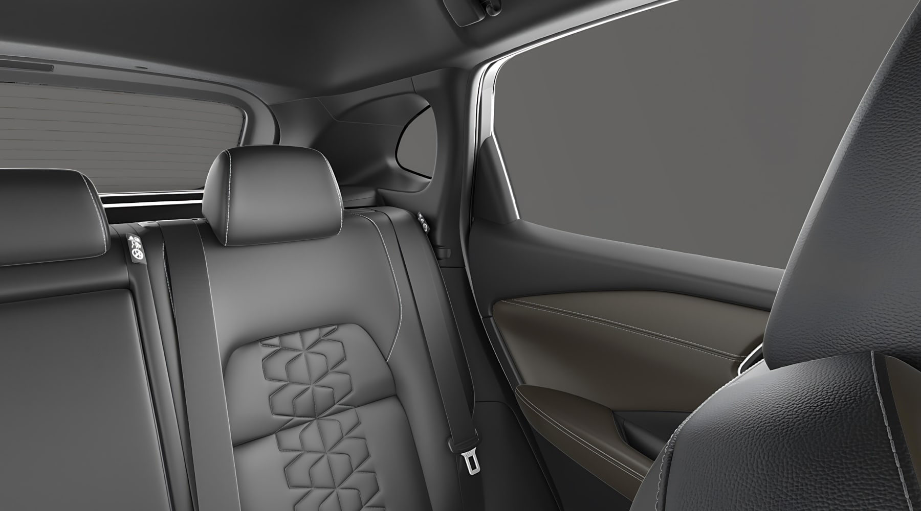 Ansicht der Rücksitze eines Nissan Qashqai