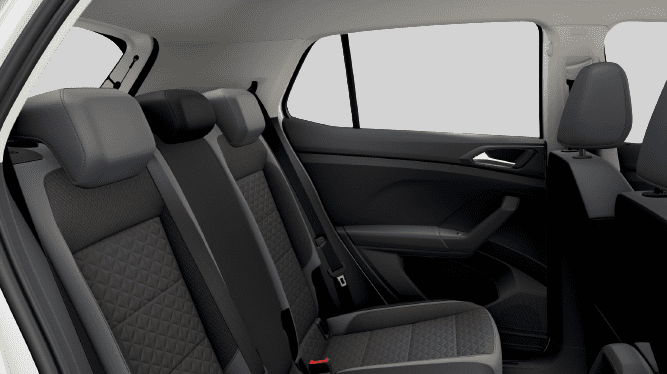 Ansicht der Rücksitze eines Volkswagen T-Cross
