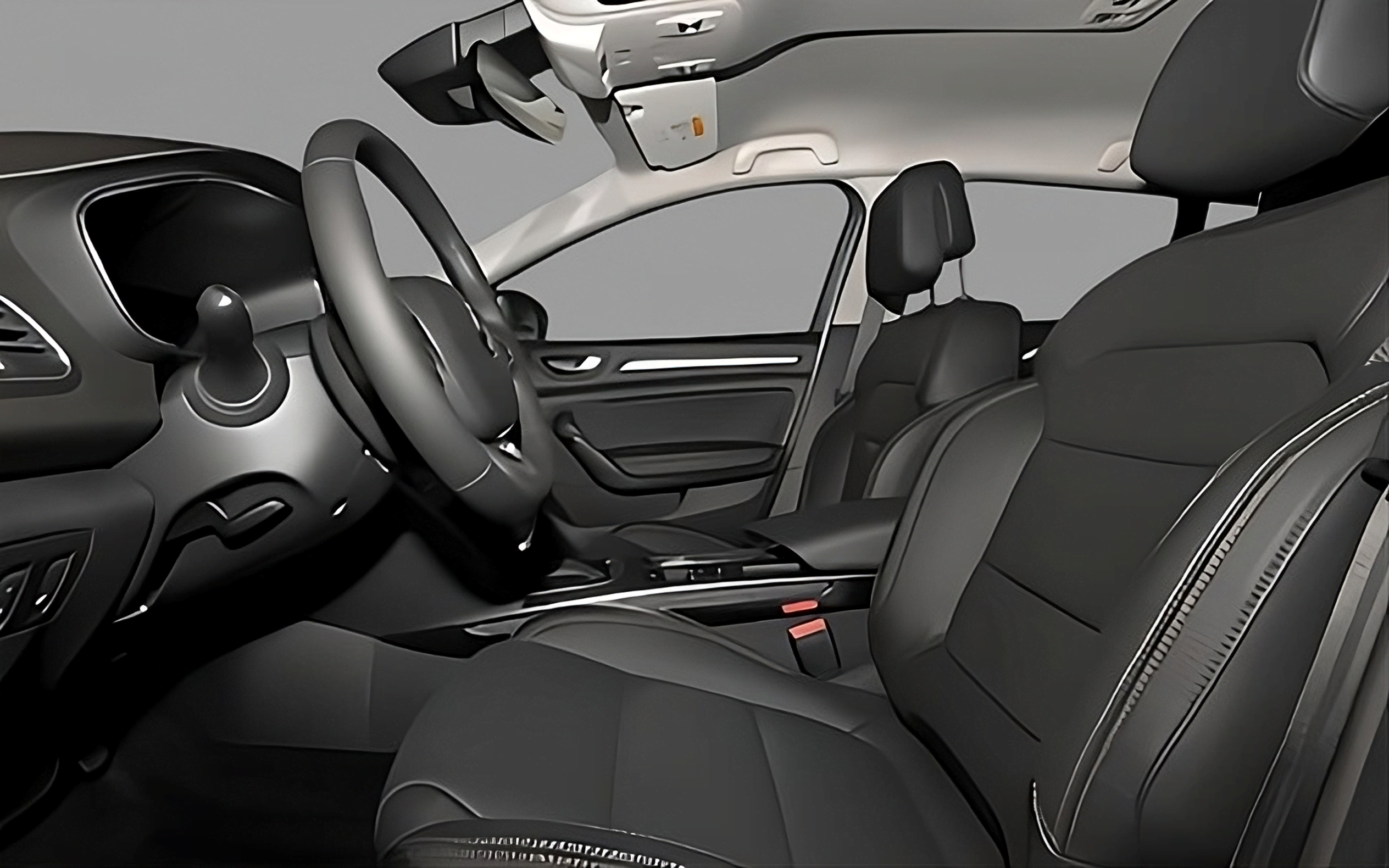 Ansicht der Frontsitze eines Renault Mégane