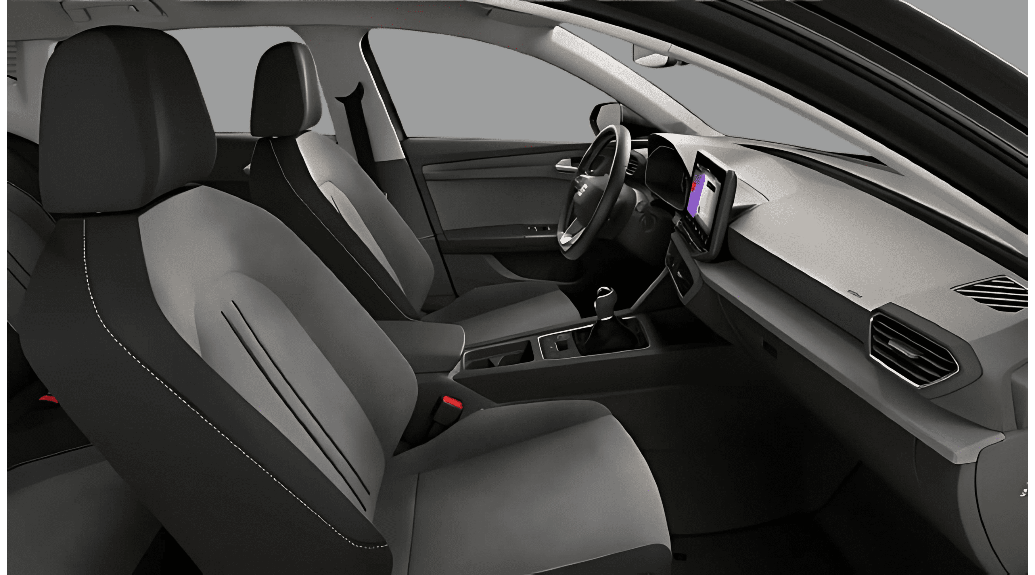 Ansicht der Frontsitze eines SEAT Leon