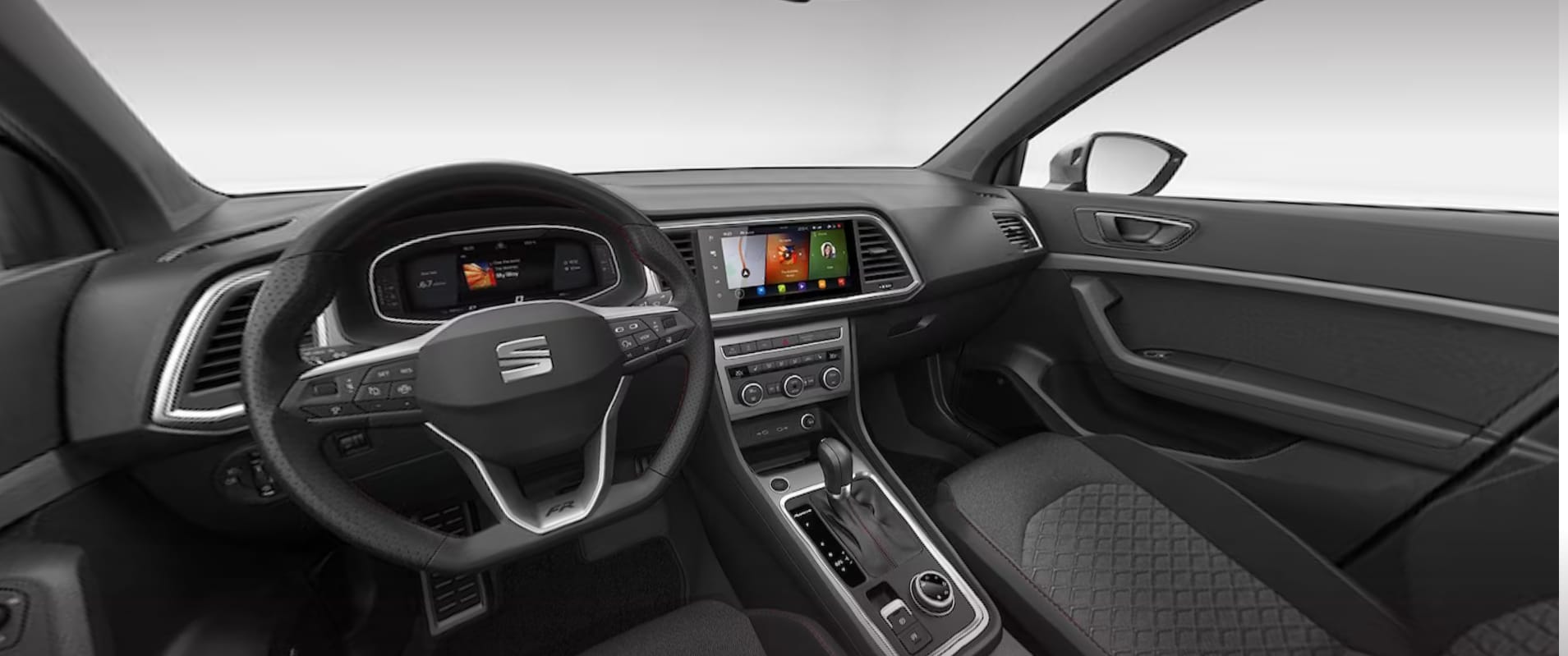 Ansicht des Armaturenbretts eines SEAT Ateca