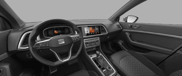 Ansicht des Armaturenbretts eines SEAT Ateca