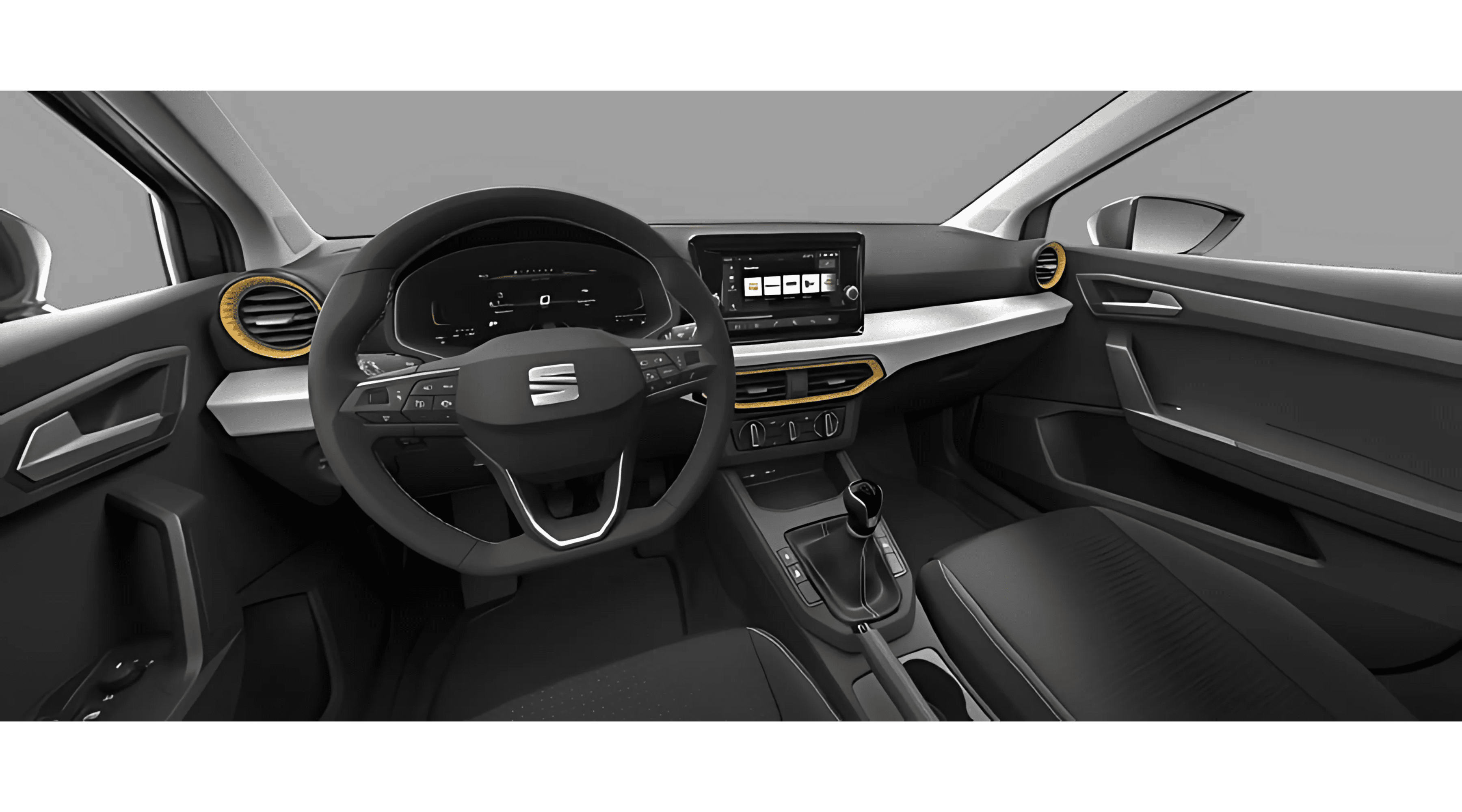 Ansicht des Armaturenbretts eines SEAT Ibiza