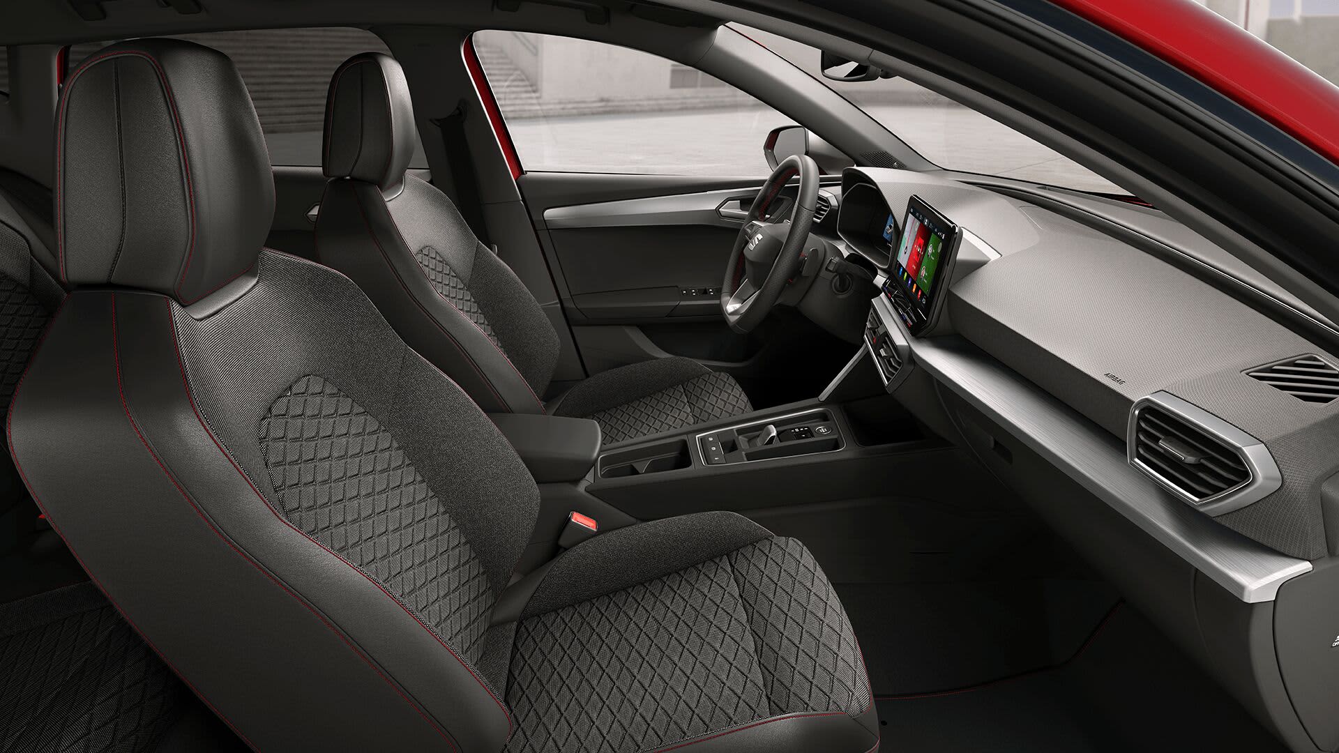 Ansicht des Armaturenbretts eines SEAT Leon
