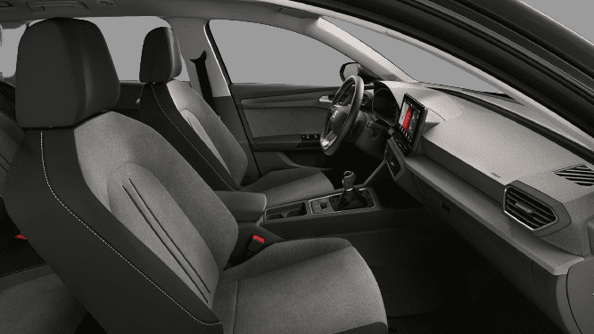Ansicht der Frontsitze eines SEAT Leon