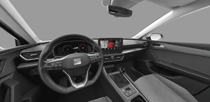 Ansicht des Armaturenbretts eines SEAT Leon