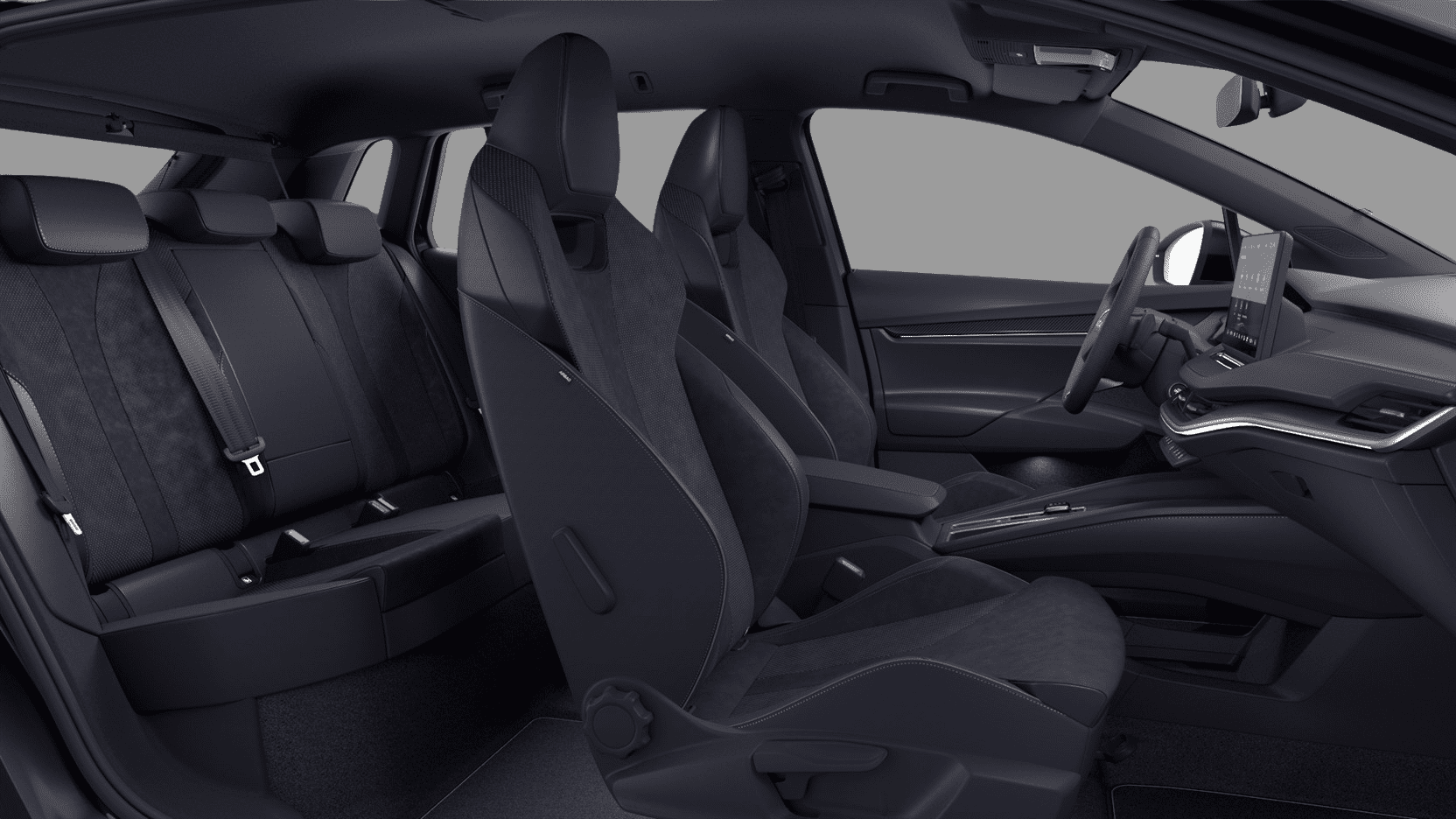 Ansicht der Frontsitze eines Skoda ELROQ