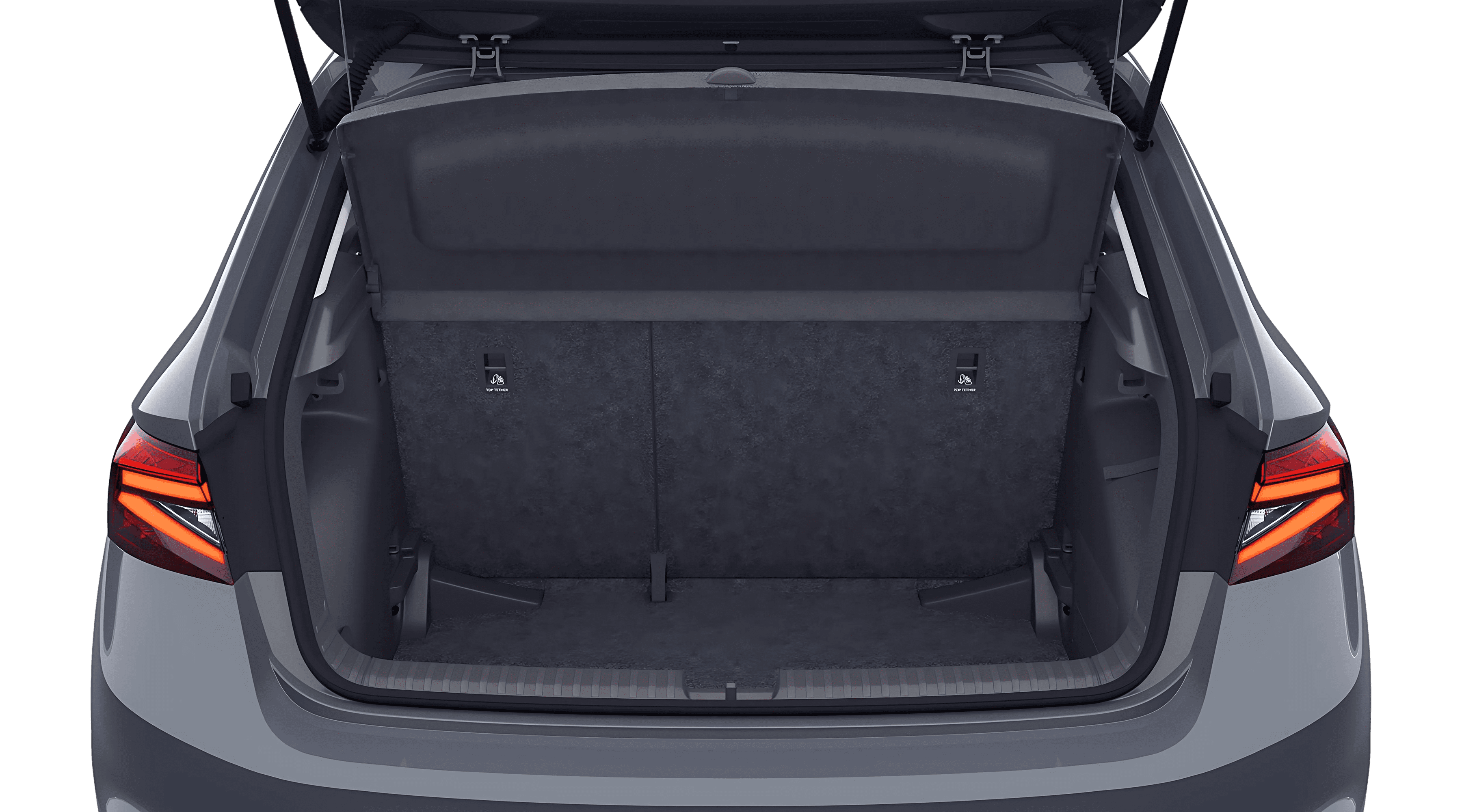 Ansicht des Kofferraums eines Skoda Fabia