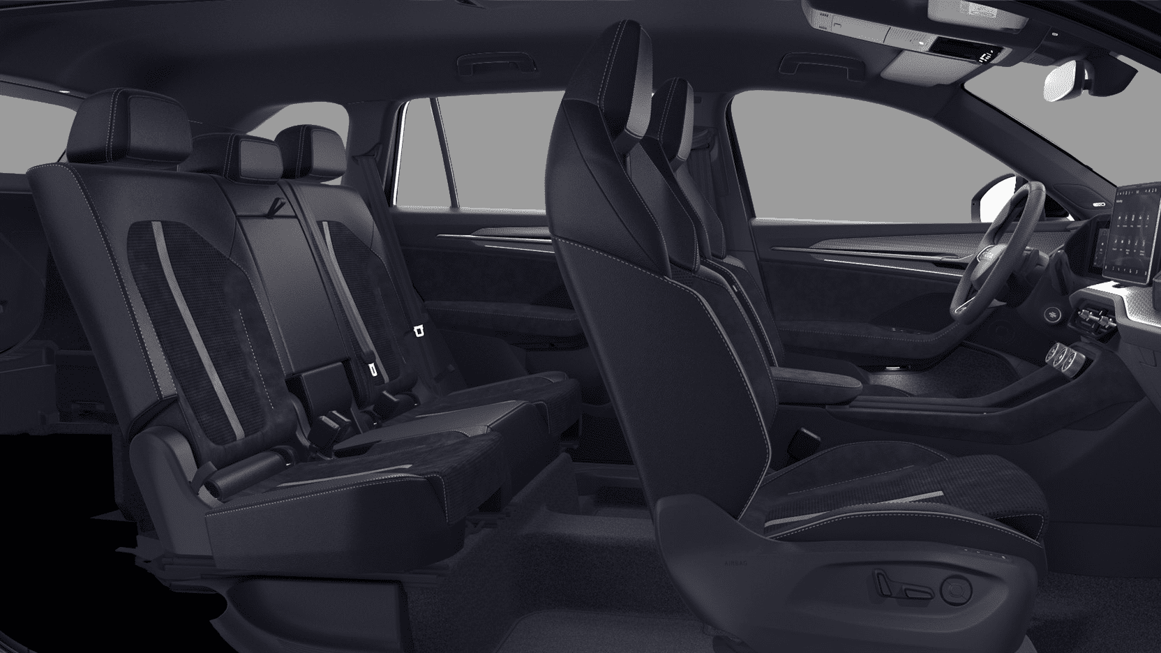 Ansicht der Frontsitze eines Skoda Kodiaq