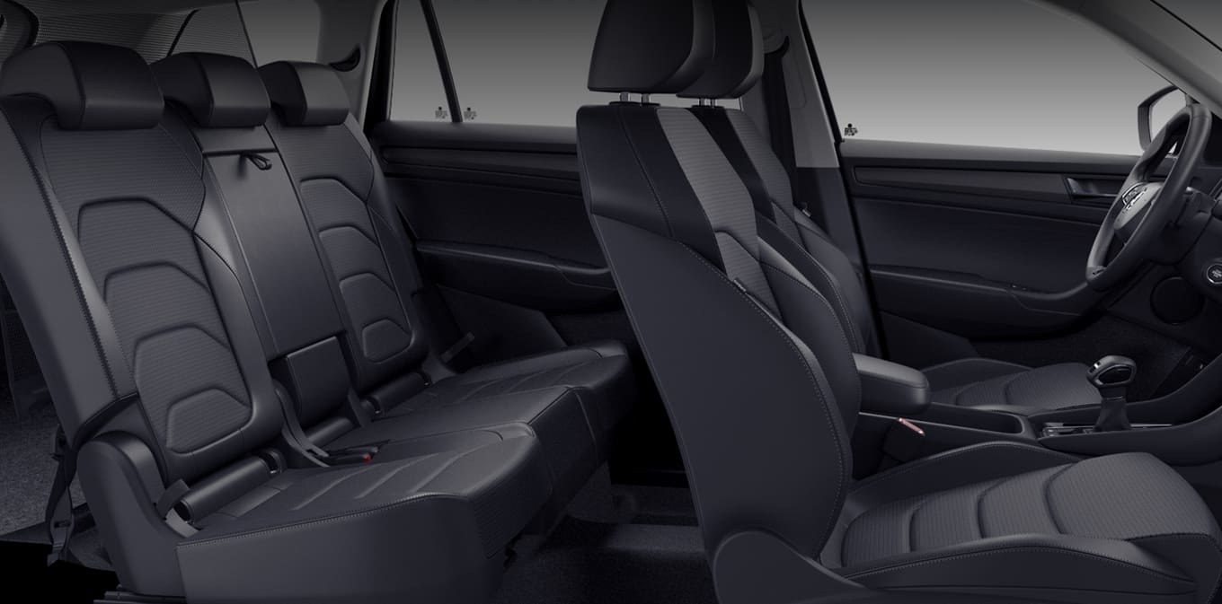 Ansicht der Frontsitze eines Skoda Kodiaq