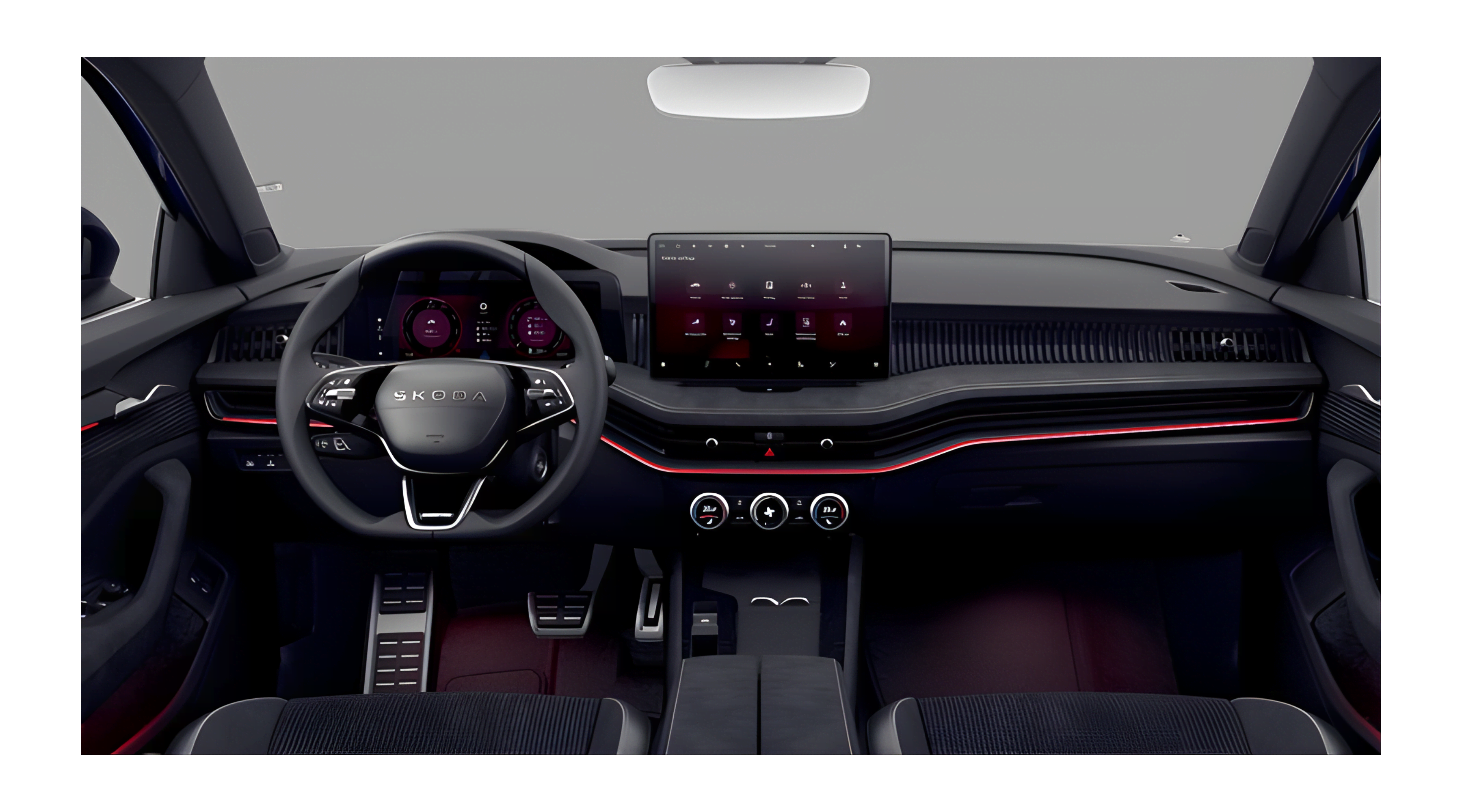 Armaturenbrett eines Skoda Superb