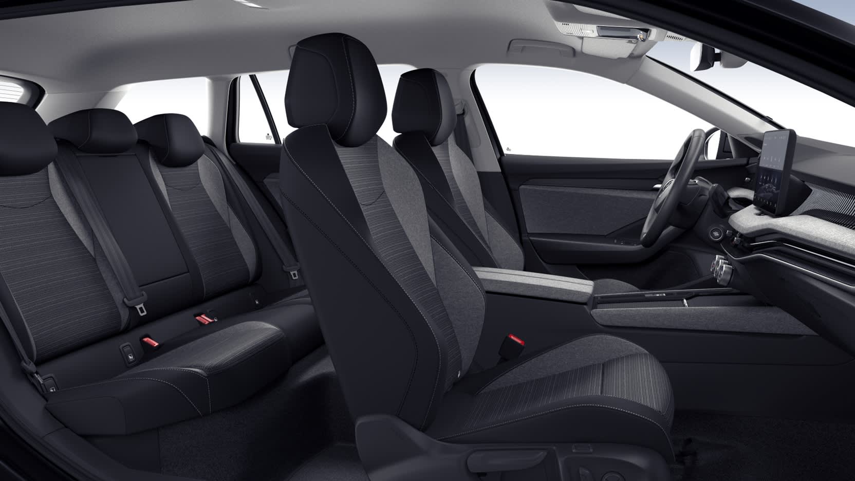 Ansicht der Frontsitze eines Skoda Superb