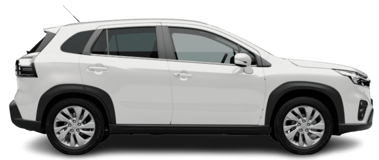 Seitenansicht eines Suzuki S-Cross