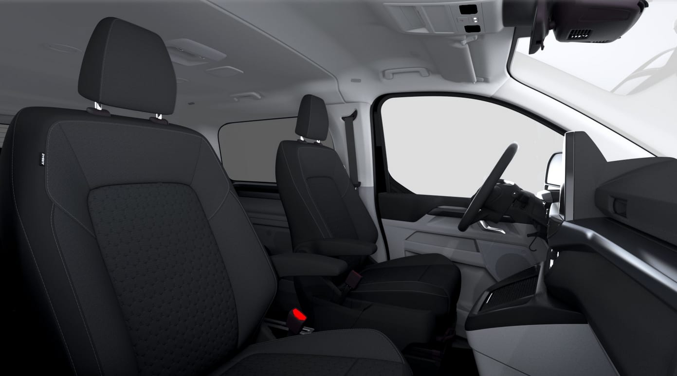 Ansicht der Frontsitze eines Ford Tourneo Custom
