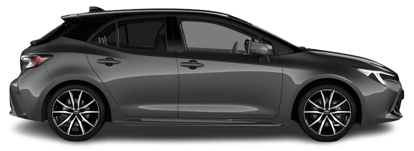 Seitenansicht eines Toyota Corolla
