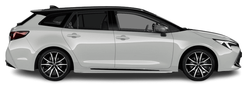 Seitenansicht eines Toyota Corolla