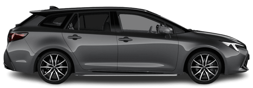 Seitenansicht eines Toyota Corolla