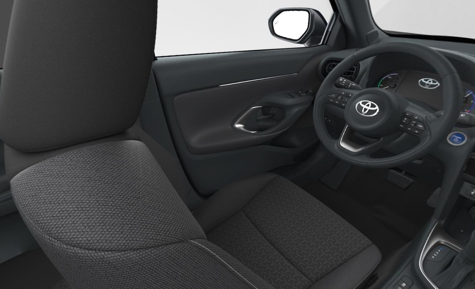 Ansicht der Frontsitze eines Toyota Yaris Cross