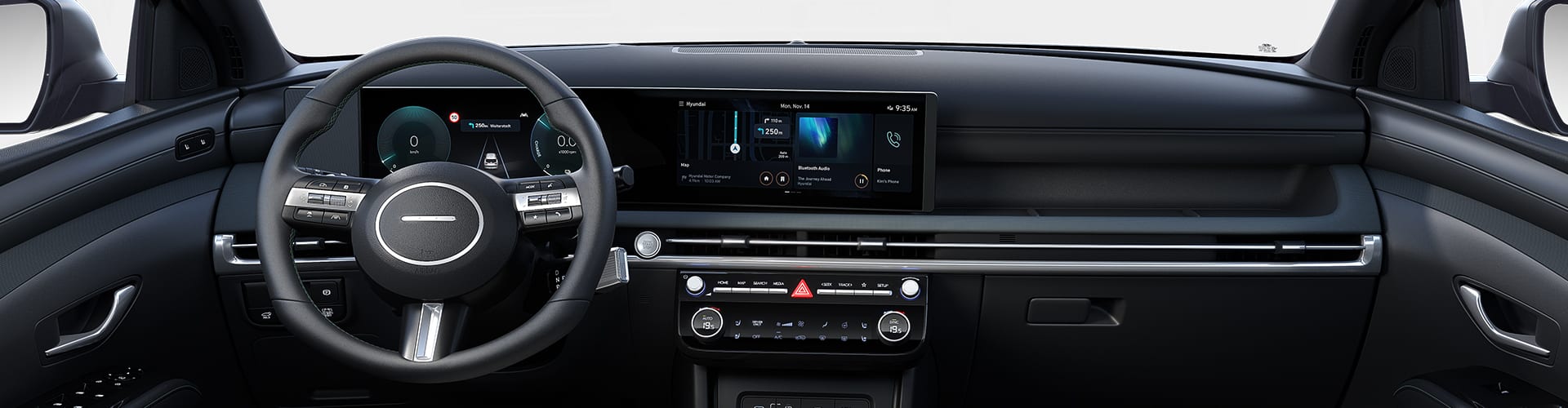 Ansicht des Armaturenbretts eines Hyundai Tucson