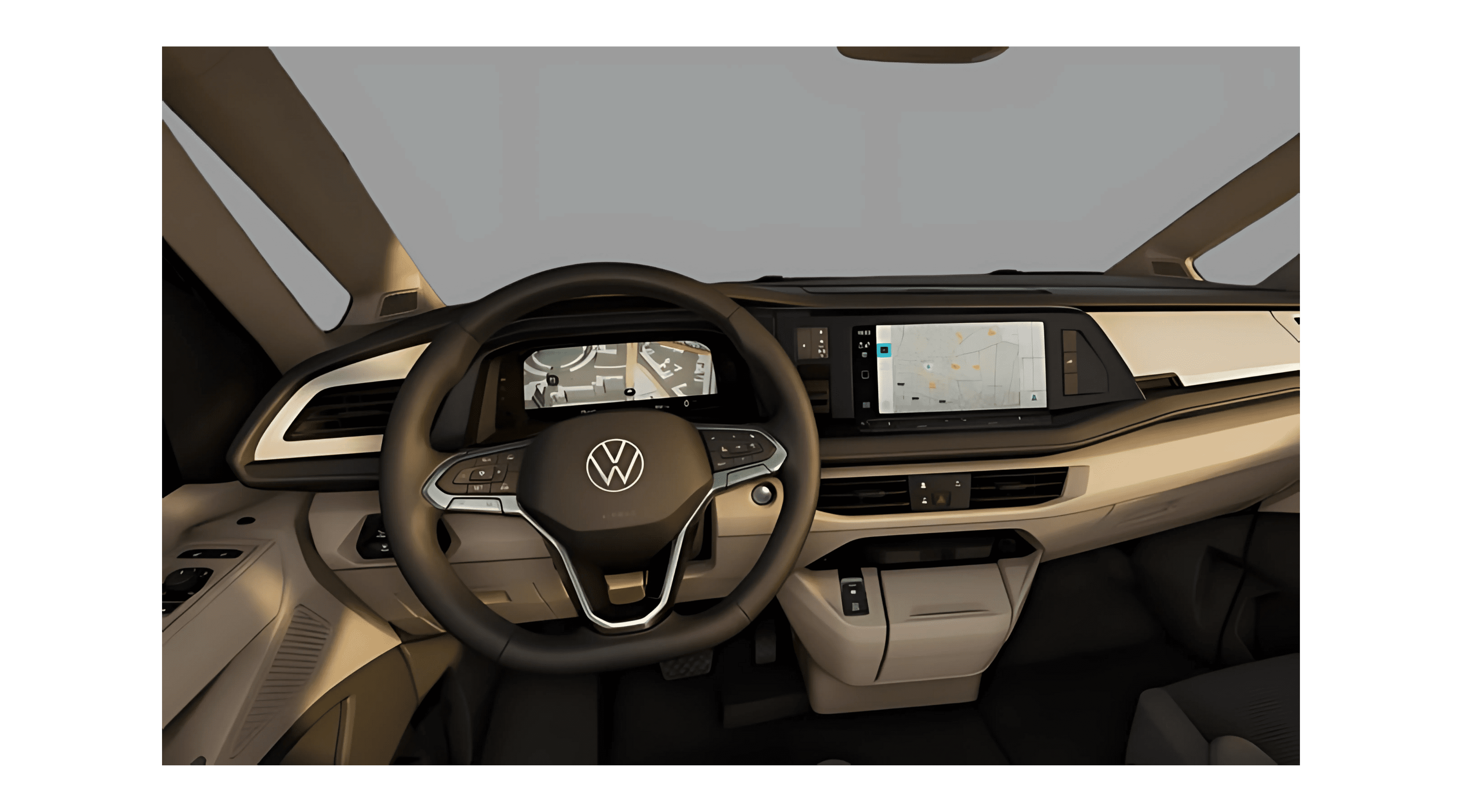 Ansicht des Armaturenbretts eines Volkswagen California