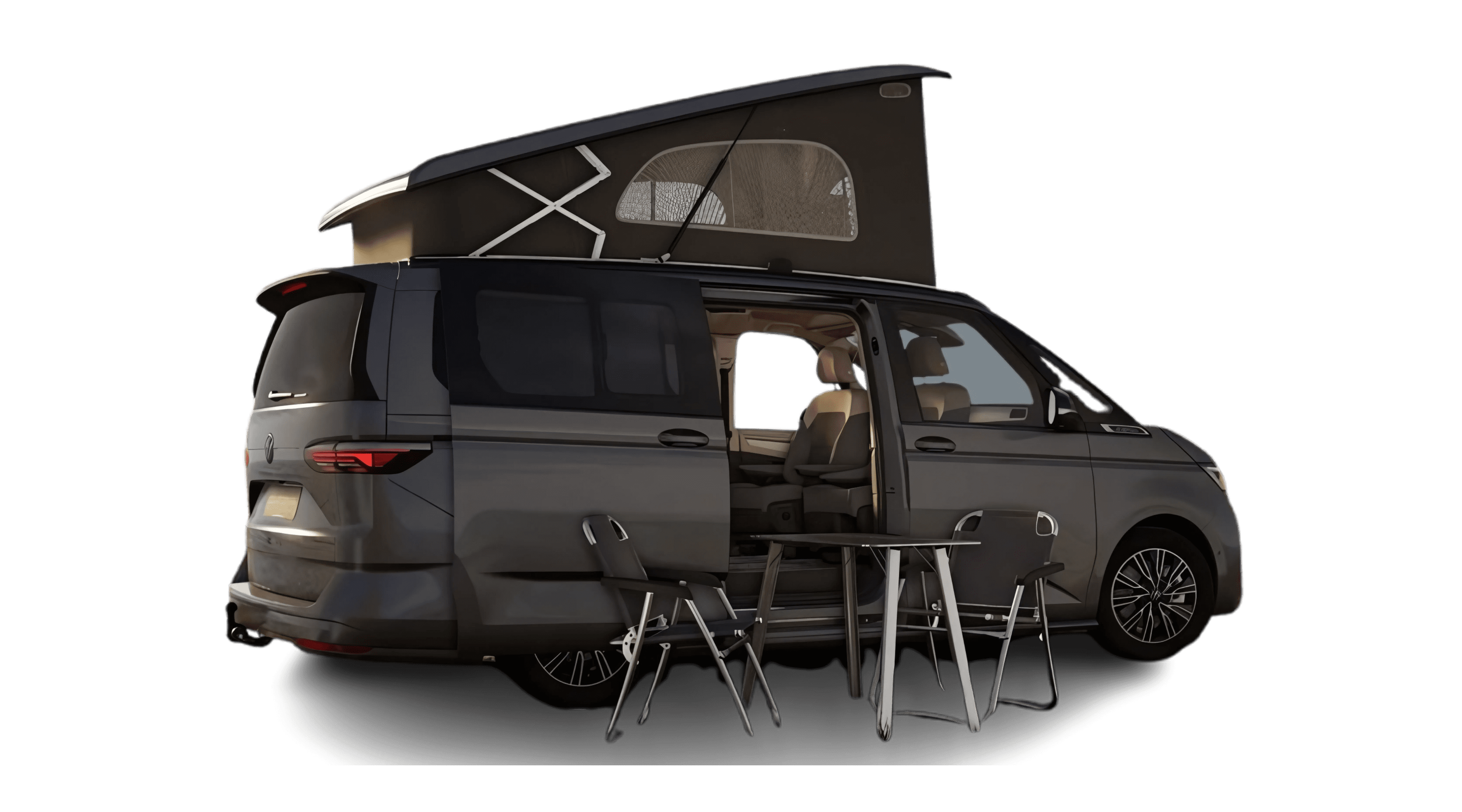 Heckansicht auf einen Volkswagen California