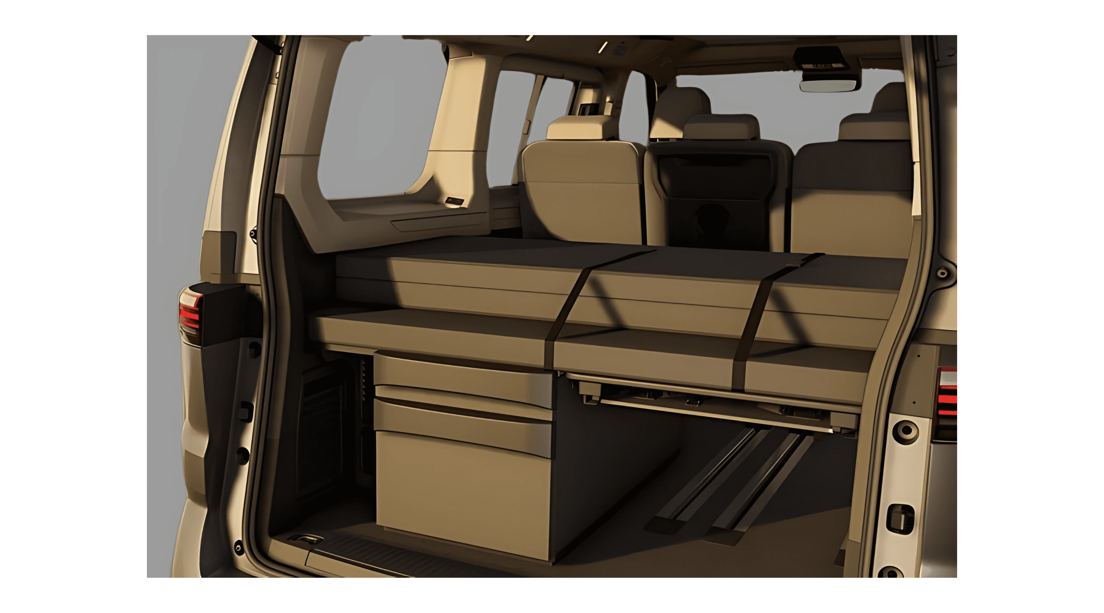 Ansicht des Kofferraums eines Volkswagen California